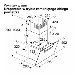 Okap Bosch Serie 4 DWK67FN60 Zdalne sterowanie Czarny