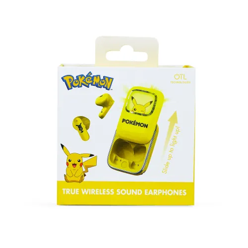 Słuchawki bezprzewodowe z mikrofonem OTL Technologies Pokemon Pikachu Slide TWS Douszne Żółty