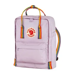 Fjallraven Kanken Rainbow Sırt Çantası-pastel lavanta / rainbow pattern