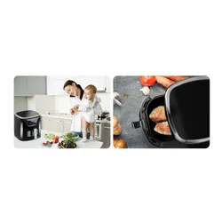 Frytkownica beztłuszczowa Air Fryer BERDSEN BD-652 5l Czarno-srebrny
