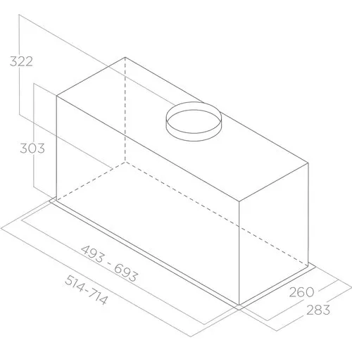 Okap Elica LANE SENSOR IX/A/52 Inox