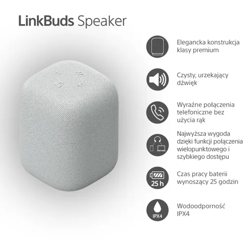 Głośnik mobilny SONY LinkBuds LS1 Szary