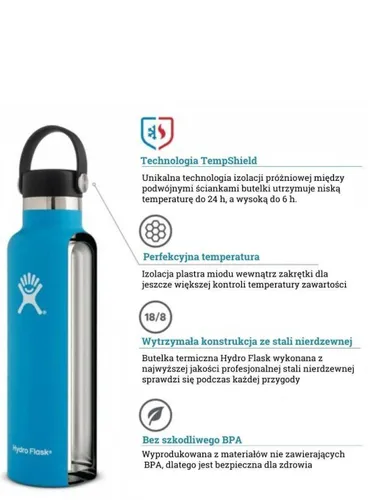 Butelka termiczna Hydro Flask Standard Mouth flex Cap 710 ml - goji