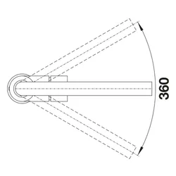 Bateria BLANCO Mila 526657 Czarny mat