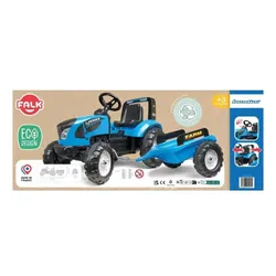 Falk Traktor Landini Niebieski Na Pedały Z Przyczepką Od 3-7 Lat