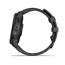 Smartwatch Garmin Fenix 7 Sapphire Solar Czarny Tytan DLC z czarnym paskiem (010-02540-35)