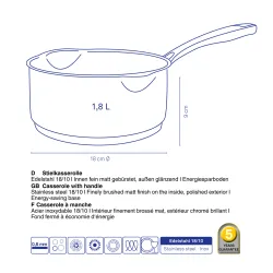 KELA Flavoria 1,8 l - rondel ze stali nierdzewnej