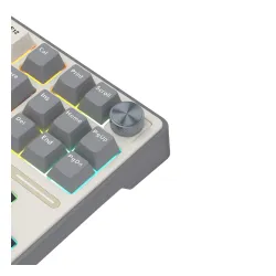 Klawiatura mechaniczna Royal Kludge RK-R87 Pro Half Grey Creamy Switch Biało-Szary