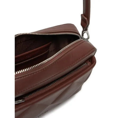 Torebka Calvin Klein Diamond Quilt Camera Bag W/Pkt K60K612907 Brązowy