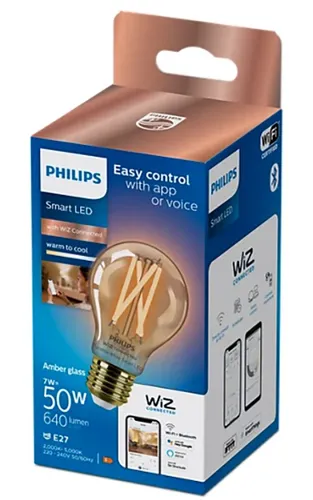 Inteligentna żarówka LED PHILIPS WFB 920-50 AMB 1PF 6 7W E27 Wi-Fi