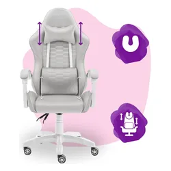 Fotel gamingowy HELL'S CHAIR HC-1000 Kids Szary