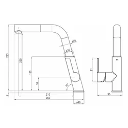 Bateria DEANTE Silia BQS 073M Chrom
