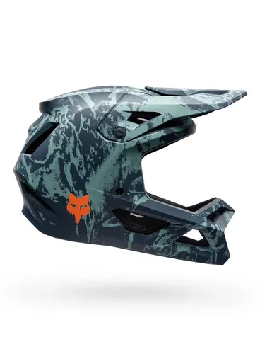 Kask enduro Fox Rampage Img Print - arctic blue
