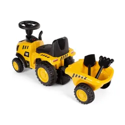 Jeździk Traktor z przyczepką Caterpillar CAT jeździdełko dla dziecka pojazd 12M+