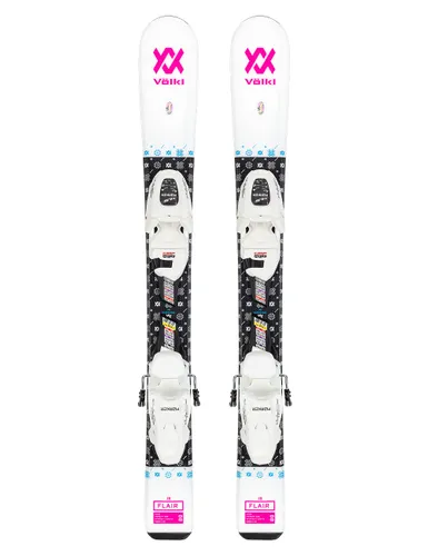 Narty dziecięce VOLKL FLAIR JR + wiązania MARKER VMOTION 4.5 JR z GRIP WALK - Długość (cm) - 100