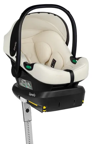 Fotelik samochodowy LIONELO Astrid i-Size z bazą Isofix 40-87 cm (0-13 kg) Kremowy