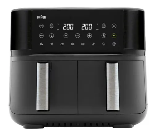 Air Fryer Frytkownica beztłuszczowa BRAUN TD3030.IBK 8l z podwójnym koszem 8 automatycznych programów