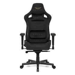 Fotel GAMVIS Elite 2.0 Pro XL Tkanina Czarny (złote elementy)