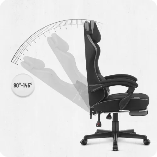 Fotel CABRO C504 Czarno-szary