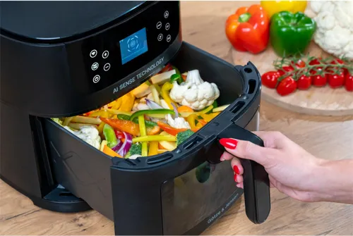 Air Fryer Frytkownica beztłuszczowa AI GÖTZE & JENSEN AF850T by Setti+ WiFi rozpoznawanie potraw i gotowanie na parze