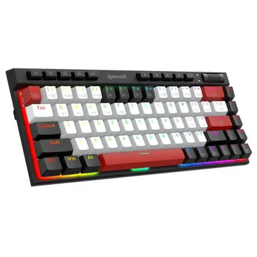 Klawiatura mechaniczna Redragon K635 Magic-wand Mini Red Switch Biało-czarny