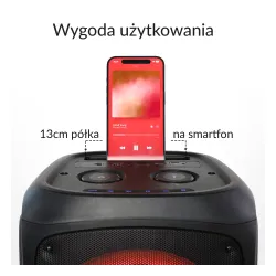 Power Audio Opticum Sound X11 Party Box 40W Bluetooth Radio FM Czarny