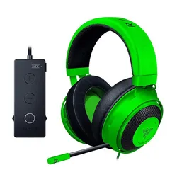 Słuchawki przewodowe z mikrofonem Razer Kraken Tournament Edition Nauszne Zielony