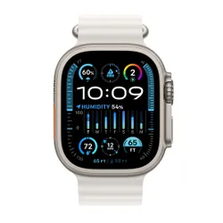 Apple Watch Ultra 2 GPS + Cellular 49mm koperta tytanowa + opaska Ocean (biały) (CPO)