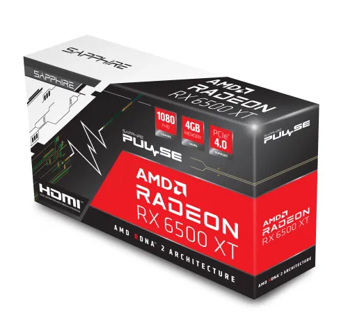 Karta graficzna Sapphire technology PULSE Radeon RX 6500 XT OC 4GB GDDR6 64bit FSR