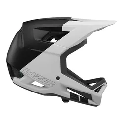 Kask rowerowy LAZER Cage KinetiCore Biało-czarny mat Full Face (rozmiar XL)