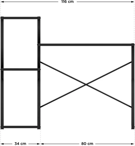 Biurko gamingowe MARK ADLER Leader 3.5 Czarny