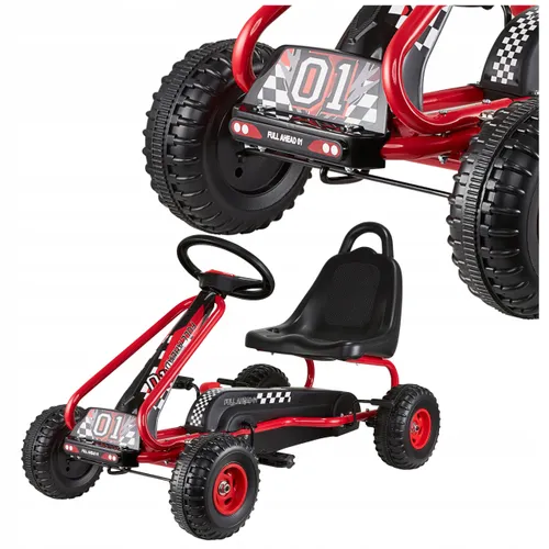 Gokart na pedały dla dzieci duży sportowy bezpieczny jeździk dziecięcy 30kg