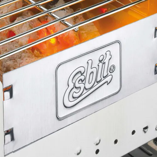 Esbit BBQ300S kömür kamp ızgarası 23cm x 30.5cm