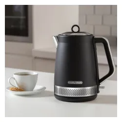 MORPHY RICHARDS Illuminated Jug 1,7 l czarny - czajnik elektryczny bezprzewodowy ze stali nierdzewnej