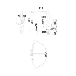 Bateria Blanco LINUS 516707 Kawa Wygląd Silgranitu