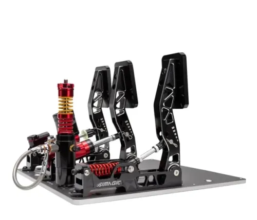 Pedały Simagic P2000-S100R Crimson Edition Hydrauliczne 100kg Load Cell