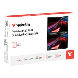 Monitor VERBATIM Dual Monitor Essentials 15.6" 1920x1080px IPS