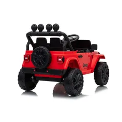 Auto Na Akumulator Jeep Rubicon 2X200W 24V Eva Skóra LED Pilot Radio MP3