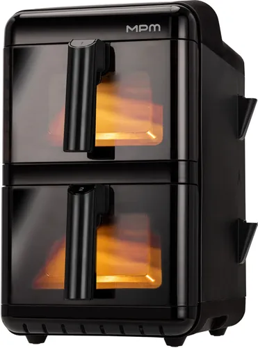 Air Fryer Frytkownica beztłuszczowa MPM MFR-13 12l z podwójnym koszem i okienkiem do obserwacji postępów gotowania
