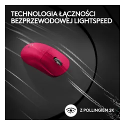 Myszka gamingowa Logitech G Pro X Superlight 2 - różowy