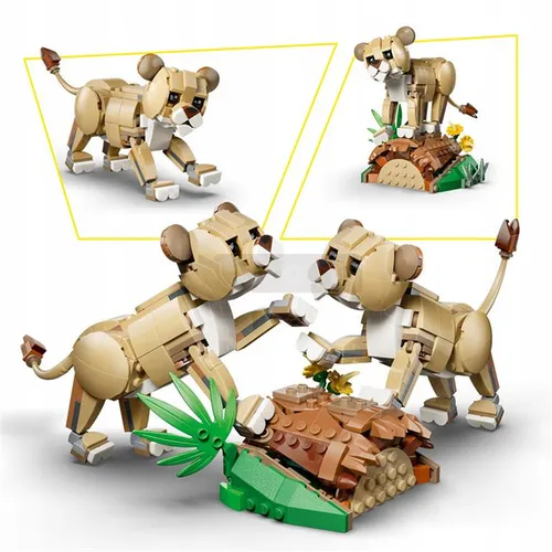 LEGO Creator 3w1 31386 Dzikie zwierzęta: Dumny lew, zestaw klocków 9+