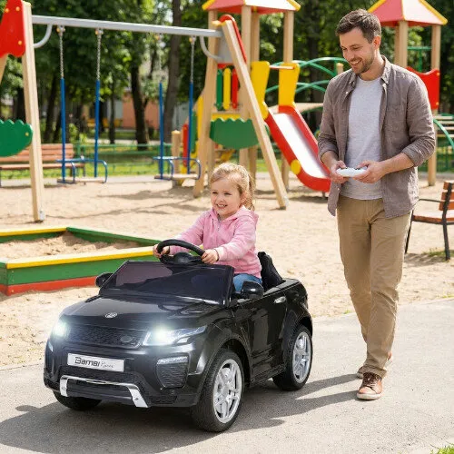 Samochód dla dziecka BAMBI RACER Land Rover Suv Jeep 1 osobowy Błyszczący Czarny