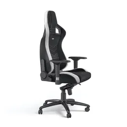 Fotel Noblechairs EPIC Gamingowy do 120kg Skóra naturalna Czarno-biały