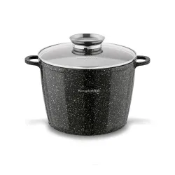 Garnek ceramiczny wysoki Konighoffer Kingstone 6,85 l okrągły z aromatyzerem i 2 nakładki