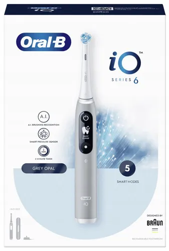 Oral - B IO Serisi 6 Gri Opal Manyetik Diş Fırçası