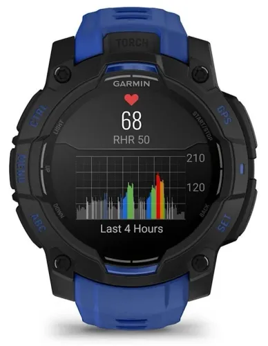 Smartwatch Garmin Instinct 3 AMOLED 45mm GPS Czarno-niebieski