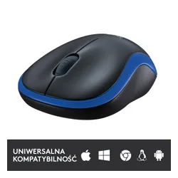 Myszka Logitech M185 Czarno-niebieski