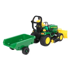 BRUDER Pojazd Traktorek John Deere z kosiarką i figurką