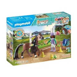 Playmobil Набор фигурок лошадей 71355 Зои и Блейз с препятствиями