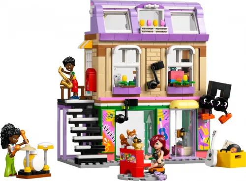 LEGO Klocki Friends 42653 Sklep muzyczny i mieszkanie